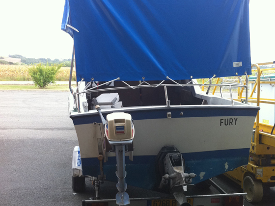 Bâche de bateau